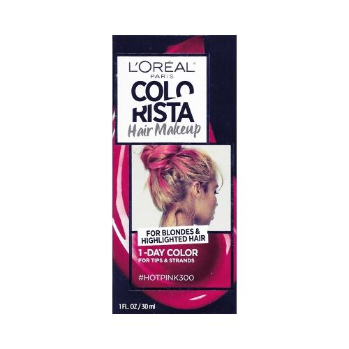 L'Oreal Colorista Hair Makeup 1-Day Hair Color Kit (HotPink300) For Blondes & Highlighted Hair