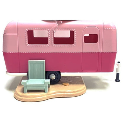Crescent Air Stream Camper Night Light Home Decor - Pink (Battery Powered) - Dollar Fanatic