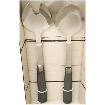 Quid Novi Premium Stainless Steel Salad Fork & Spoon - Corsica Collection (2 - Piece Set) - Dollar Fanatic